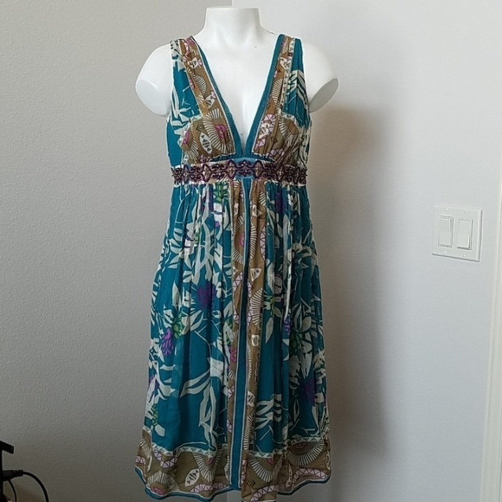 Nicole Miller Studio Silk Halter Dress